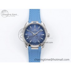 [VS공장]오메가 아쿠아테라 41mm  Summer Blue Dial on Blue Rubber Strap A8900 Super Clone