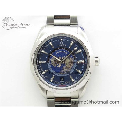 [VS공장]오메가 아쿠아테라 150M GMT 43mm  Blue Dial on SS Bracelet A8938