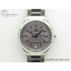 [VS공장]오메가 아쿠아테라 150M Master Chronometers  Gray Dial Blue Hand on SS Bracelet A8900 Super Clone