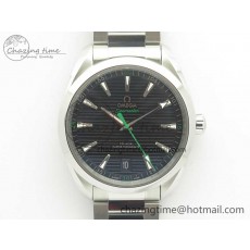 [VS공장]오메가 아쿠아테라 150M Master Chronometers  Black Dial Green Hand on SS Bracelet A8900 Super Clone