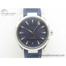 [VS공장]오메가 아쿠아테라 150M Master Chronometers Deep Blue Dial Silver Hand on Deep Blue Rubber Strap A8900 Super Clone