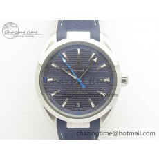 [VS공장]오메가 아쿠아테라 150M Master Chronometers Light Blue Dial Blue Hand on Light Blue Rubber Strap A8900 Super Clone