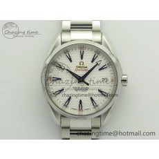 [VS공장]오메가 아쿠아테라 150M  Master Ryder Cup Edition White Textured Dial on SS Bracelet A8500 Super Clone