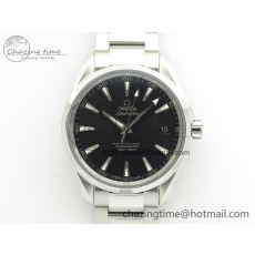 [VS공장]오메가 아쿠아테라 150M Black Textured Dial Silver Markers On SS Bracelet A8500 Super Clone