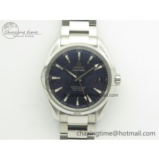 [VS공장]오메가 아쿠아테라 150M Blue Textured Dial Silver Markers On SS Bracelet A8500 Super Clone