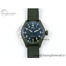 [M+공장]IWC빅파일럿43 우드랜드 그린세라믹 그린다이얼 그린나일론스트랩 Big Pilot IW329802 Green Dial on Green Nylon Strap MY8205