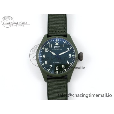 [M+공장]IWC빅파일럿43 우드랜드 그린세라믹 그린다이얼 그린나일론스트랩 Big Pilot IW329802 Green Dial on Green Nylon Strap MY8205