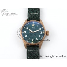 [M+공장]IWC빅파일럿43 그린세라믹 그린다이얼 그린 나일론스트랩 Big Pilot IW329702  Green Dial on Green Leather Strap MY8205