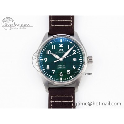 [ZF공장]IWC파일럿 마크20 그린다이얼 브라운가죽스트랩 Pilot Mark XX IW328205 Green Dial on Brown Leather Strap A32111