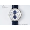 [APS공장]IWC포르투기저 크로노 IW371620 화이트/블루다이얼 블루가죽스트랩 Portuguese Chrono IW371620 White/Blue Dial on Blue Leather Strap A69355