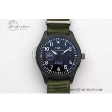 [M+공장]IWC탑건SFTI 세라믹케이스 블랙다이얼 그린나일론스트랩 Mark XVIII ‘TOPGUN SFTI’ Ceramic  Black Dial on Green Nylon Strap