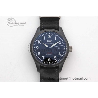 [M+공장]IWC탑건 세라믹케이스 블랙다이얼 블랙나일론스트랩 Top Gun IW326901 Ceramic  Black Dial on Black Nylon Strap A2892