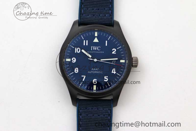 [M+공장]IWC Mark XVIII IW328101 Blue Dial on Blue Nylon Strap A35111