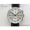 [ZF공장]IWC포르투기즈 3716 Portuguese Chrono IW371605 White Dial on Black Leather Strap A69355