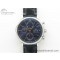 [ZF공장]IWC Portofino Chrono Blue Dial Gold Markers on Black Leather Strap A7750