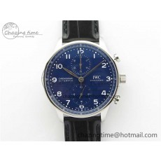 [ZF공장]IWC Portugieser Edition 150 Years IW371601 Blue Dial on Black Leather Strap A7750