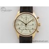 [ZF공장]IWC Portugieser Chrono Classic 42 IW390406 RG White Dial on Brown Leather Strap A7750