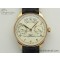 [ZF공장]IWC Portuguese Real PR Real Annual Calendar IW503501 White Dial on Black Leather Strap A52850