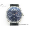 [ZF공장]IWC Portuguese Real PR Real Annual Calendar IW503502 Blue Dial on Black Leather Strap A52850