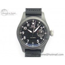 [ZF공장]IWC Big Pilot Real PR IW502001 Real Ceramic Black Calfskin Strap A51111