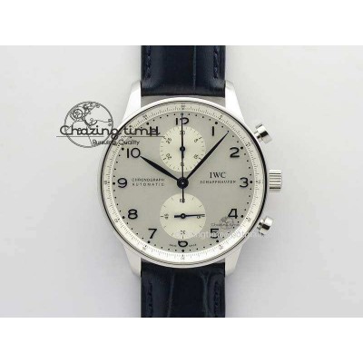 [ZF공장]IWC Portuguese IW371446 White Dial Blue Markers On Blue Leather Strap A79350