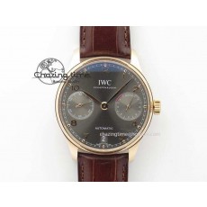 [ZF공장]IWC Portuguese Real PR RG IW500702  Brown Leather Strap A52010