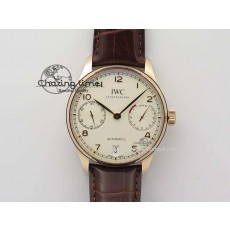 [ZF공장]IWC Portuguese Real PR RG IW500701  Brown Leather Strap A52010