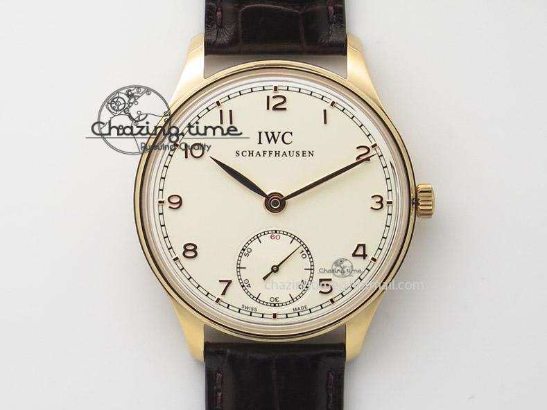 [ZF공장]IWC Portuguese IW545409 RG White Dial On Brown Leather Strap A6498