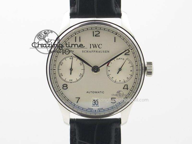 [ZF공장]IWC Portuguese Real PR IW500704  Black Leather Strap A52010