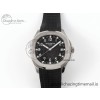 [3K공장]파텍필립 Aquanaut 5167 SS Gray Dial on Black Rubber Strap A324 Super Clone