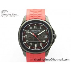 [ZF공장]파텍필립 Aquanaut Black Venom DLC  Black Dial on Red Rubber Strap 324CS