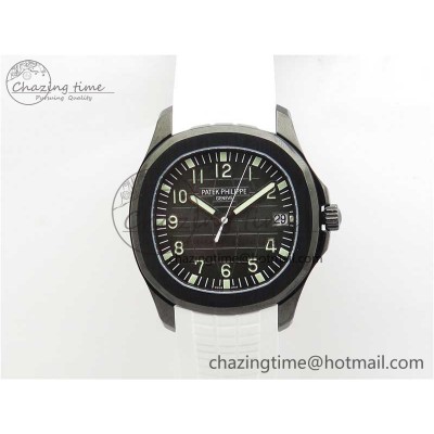 [ZF공장]파텍필립 Aquanaut Black Venom DLC Black Dial on White Rubber Strap 324CS