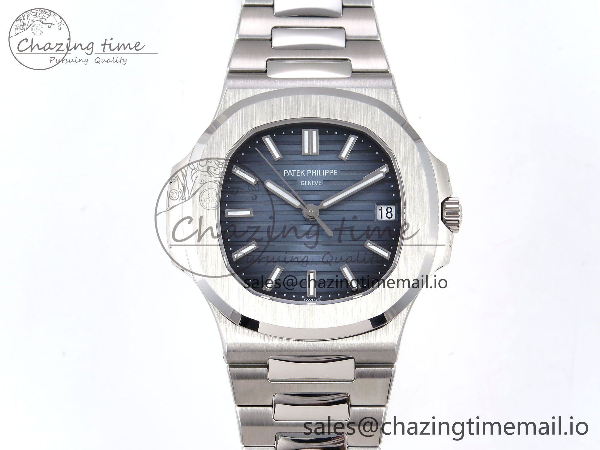 [3K공장]파텍필립 Nautilus 5711/1A  Blue Dial on SS Bracelet A324 Super Clone