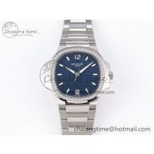 [PPF공장]파텍필립 NAUTILUS 7118 LADIES BLUE DIAL DIAMONDS BEZEL ON SS BRACELET 324CS