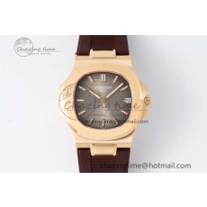 [PPF공장]파텍필립 Nautilus 5711/1R Brown Textured Dial on Brown Rubber Strap 324CS