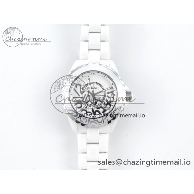 [EAST공장]샤넬 J13 38mm White Ceramic  Numbers Dial on Bracelet A2892