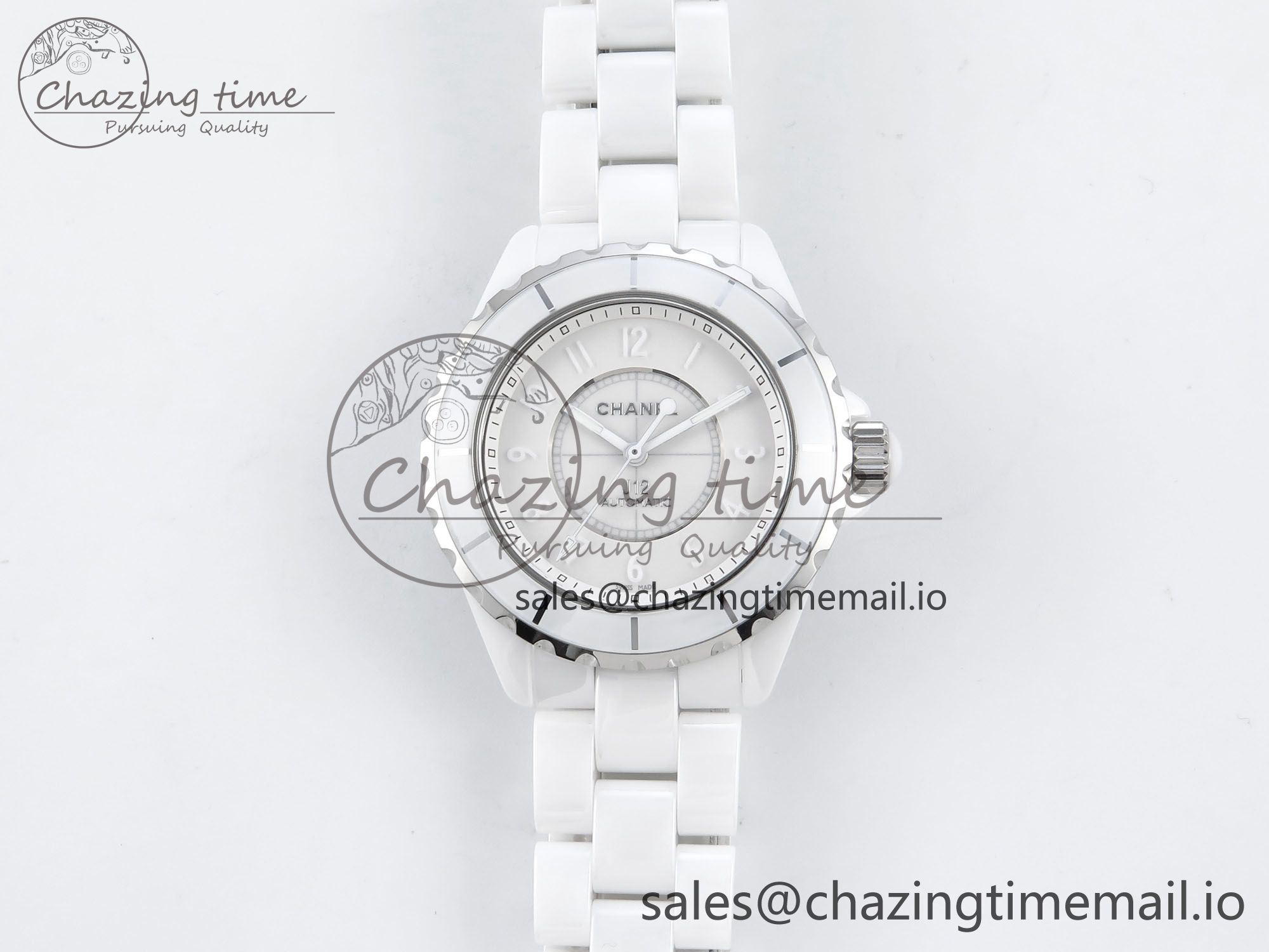 [EAST공장]샤넬 J13 38mm White Ceramic  White Dial Numbers Makers on Bracelet A2892