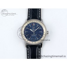 [TF공장]브라이틀링  Navitimer 1 SS 41mm White Bezel Blue Dial on Blue Leather Strap A2824