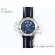 [TF공장]브라이틀링 Navitimer 1 SS 38mm White Bezel Blue Dial on Blue Leather Strap A2824