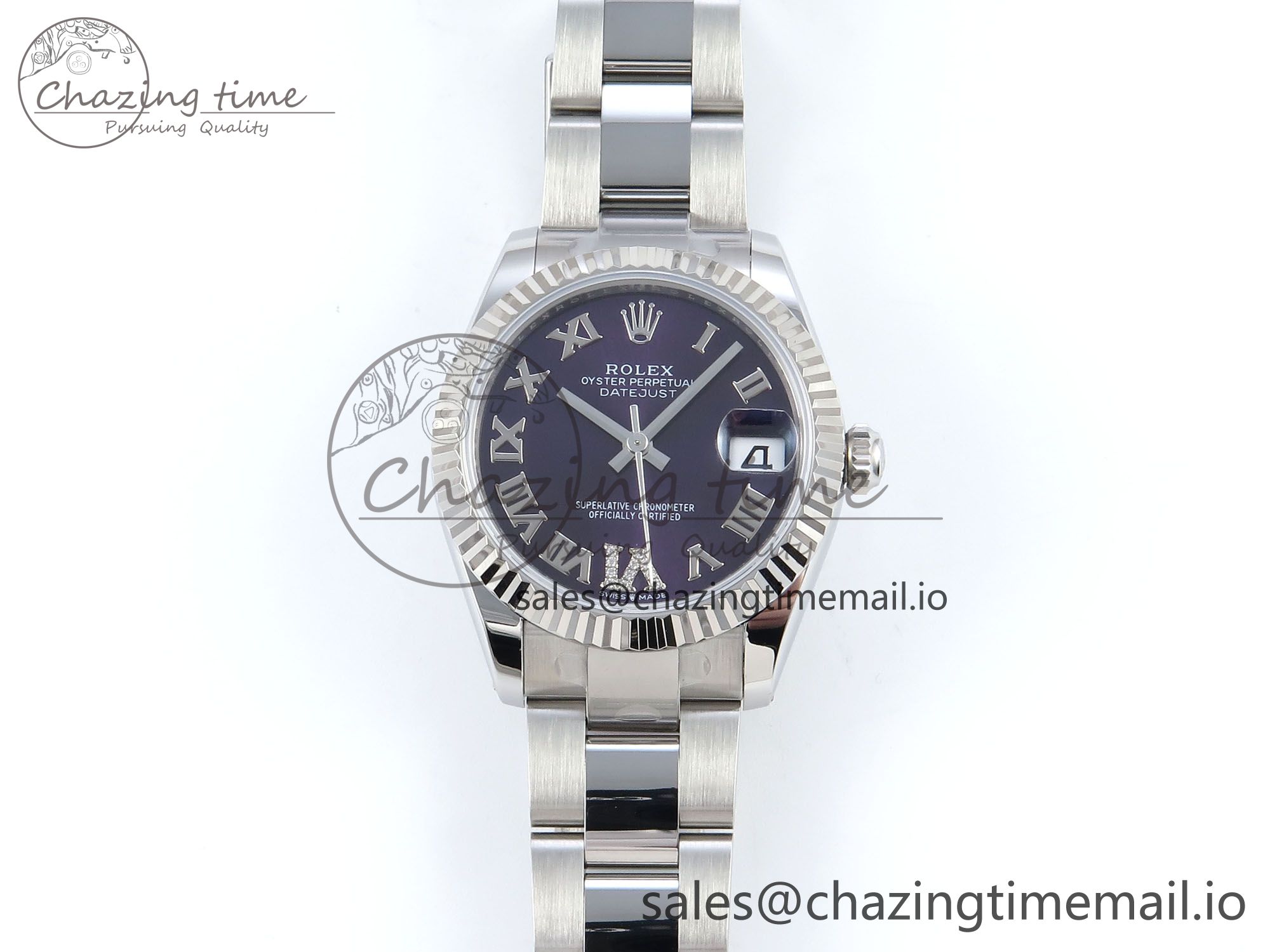 [AR공장]롤렉스 DateJust 31 278274 Purple Roman Dial on SS Oyster Bracelet ETA 2688