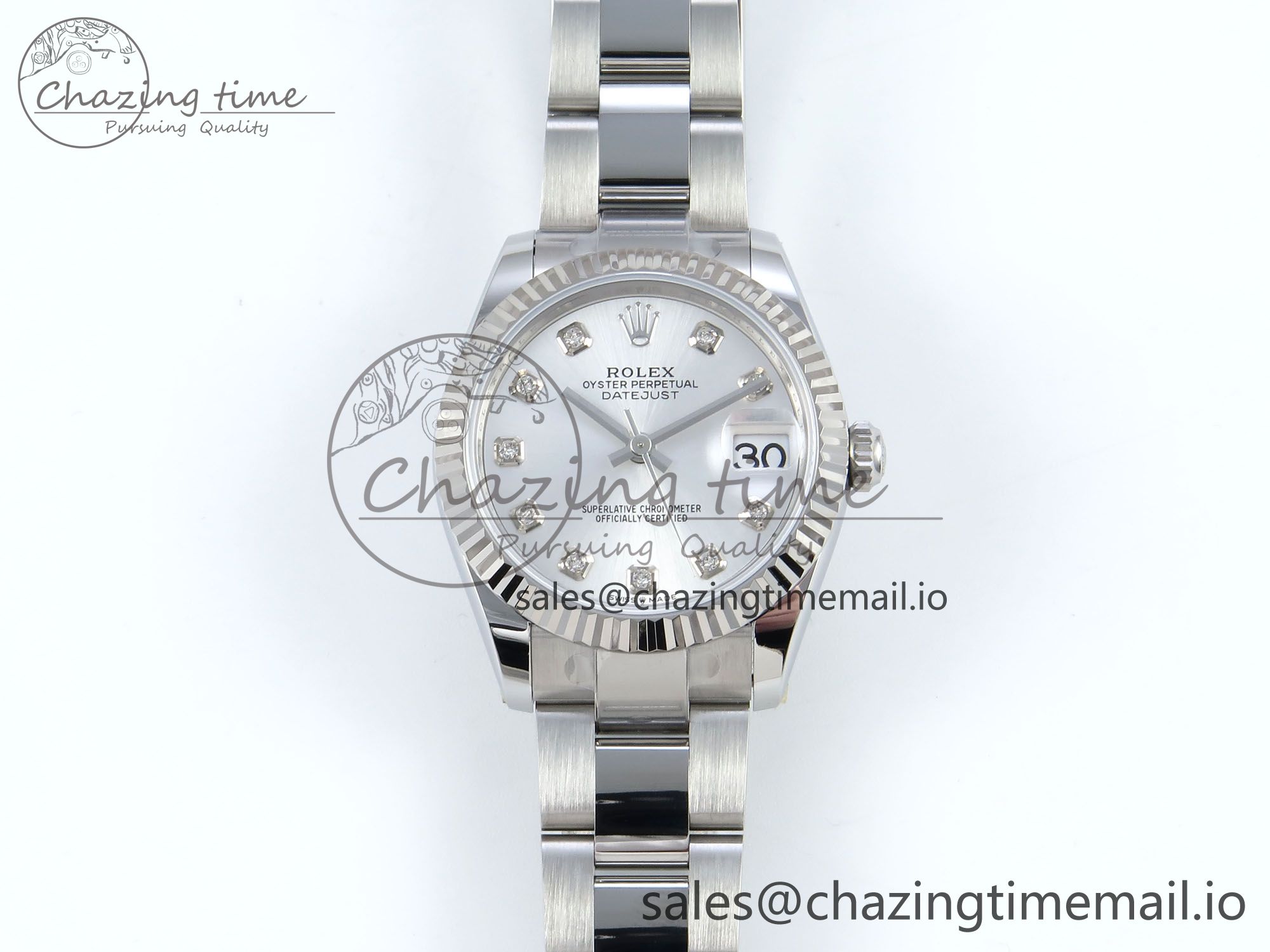 [AR공장]롤렉스 DateJust 31 278274 Silver Diamonds Dial on SS Oyster Bracelet ETA 2688