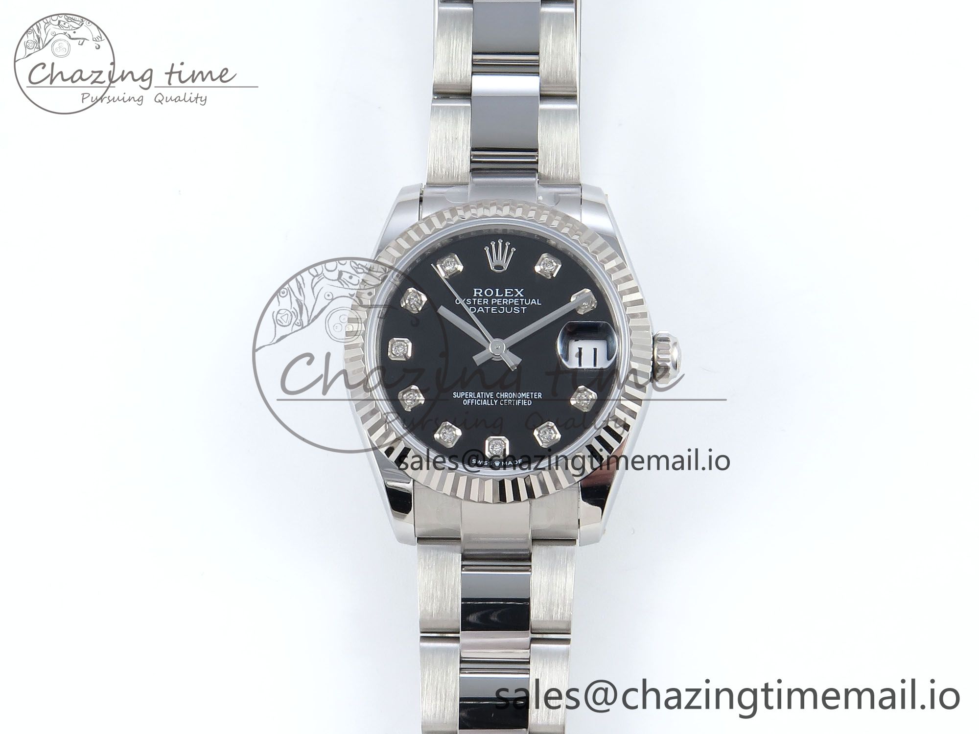 [AR공장]롤렉스 DateJust 31 278274 Black Diamonds Dial on SS Oyster Bracelet ETA 2688