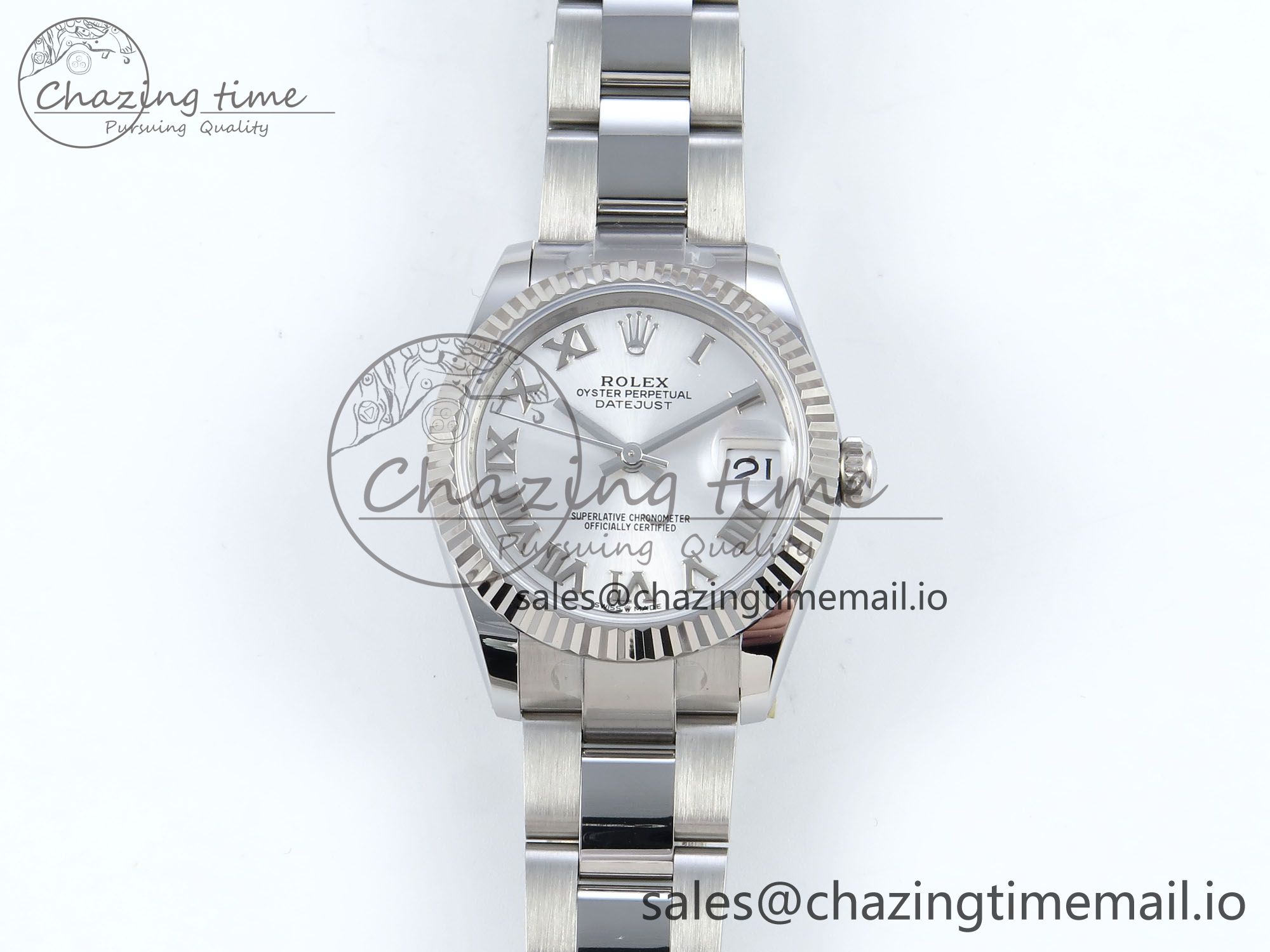 [AR공장]롤렉스 DateJust 31 278274 Silver Roman Diamonds Dial on SS Oyster Bracelet ETA 2688