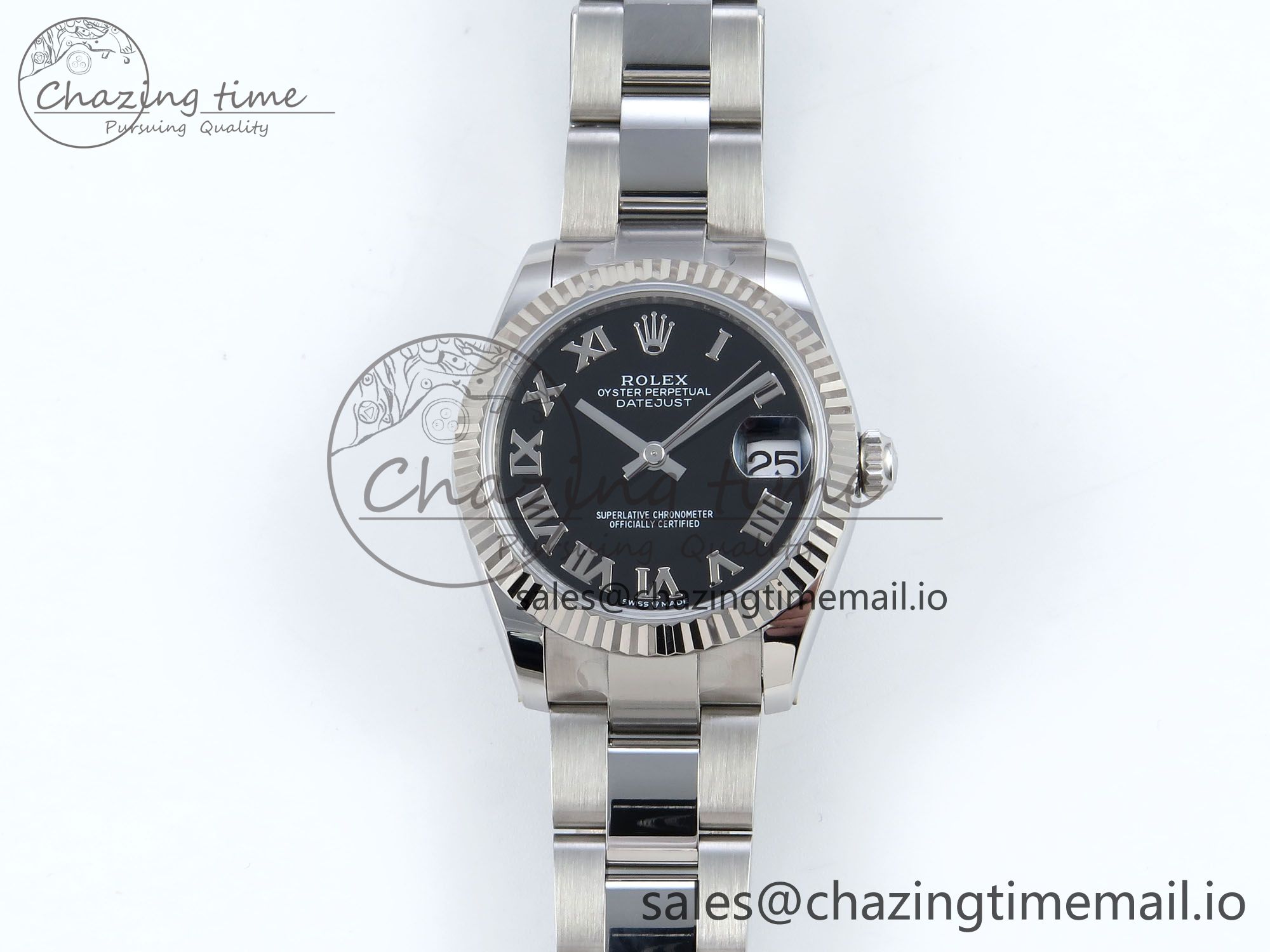 [AR공장]롤렉스 DateJust 31 278274 Black Roman Dial on SS Oyster Bracelet ETA 2688