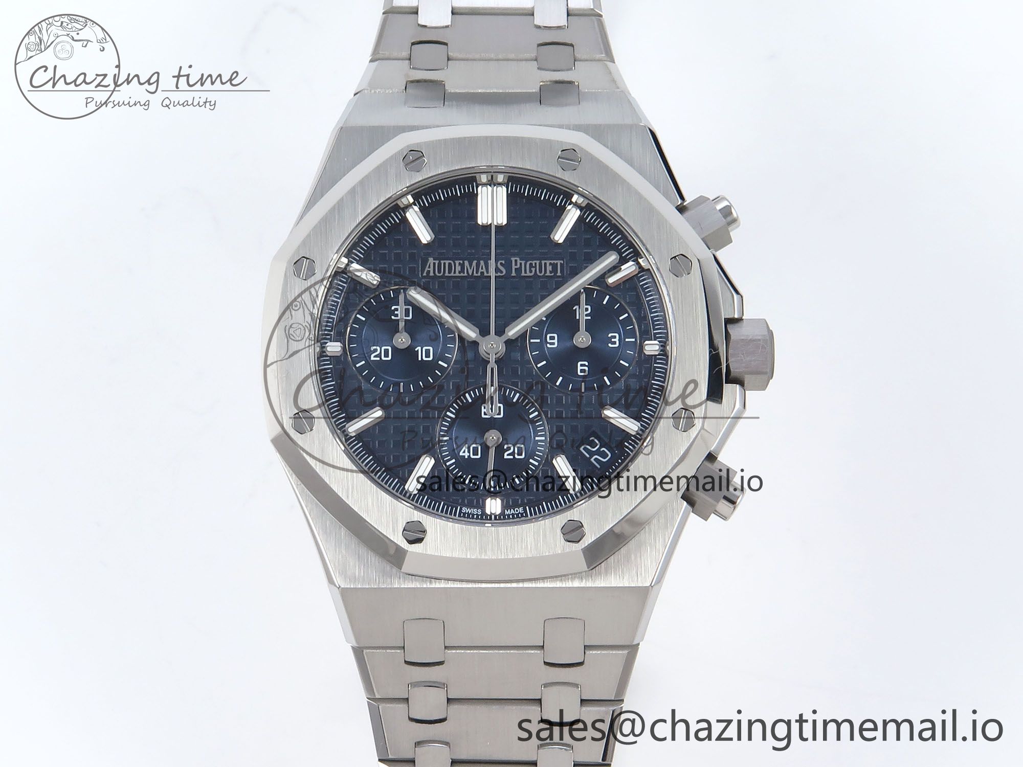 [APS공장]오데마피게 Royal Oak Chrono 26240  Blue Dial on SS Bracelet SA4401 Super Clone