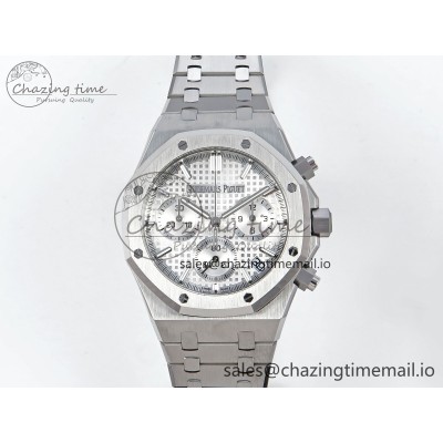 [APS공장]오데마피게 Royal Oak Chrono 26240 Silver Dial on SS Bracelet SA4401 Super Clone